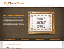 Tablet Screenshot of domicare.de